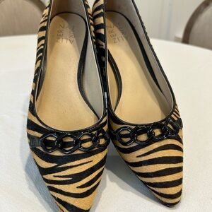 Women’s zebra flats. Never worn brand new in original box